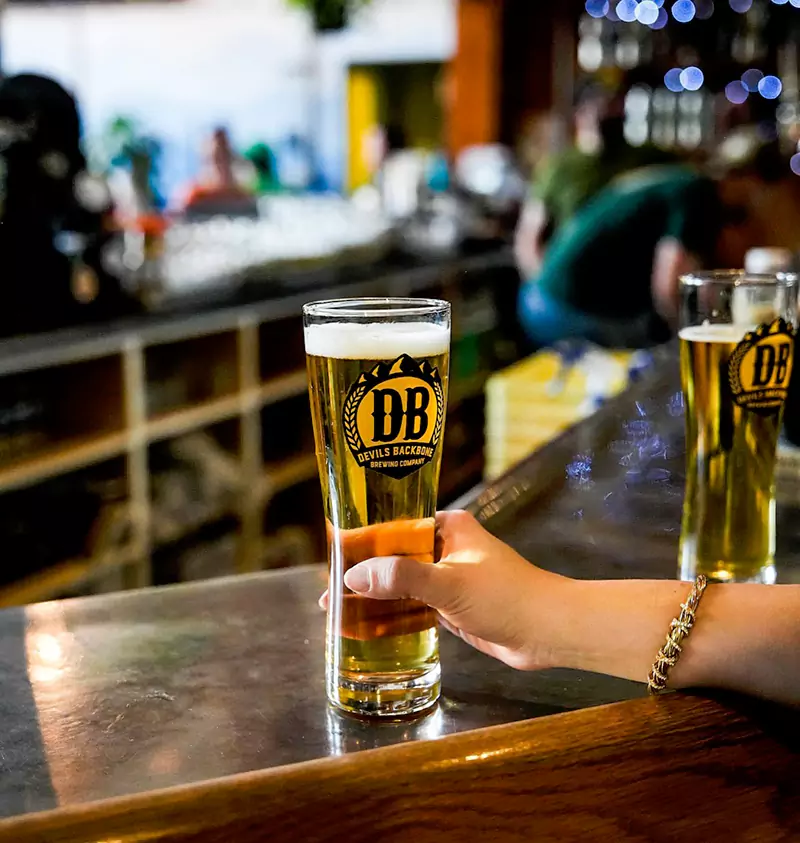 The bar at Devil’s Backbone 