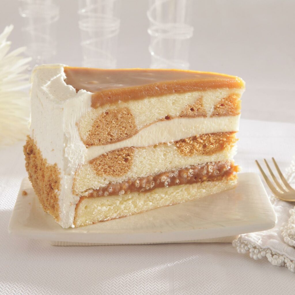 SALTED CARAMEL VANILLA CAKE