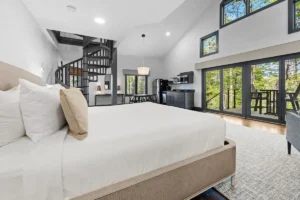 bedroom with a bed and natural light.